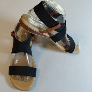 XOXO Bailor Sandals Flats Elastic Straps Slingback 8.5M